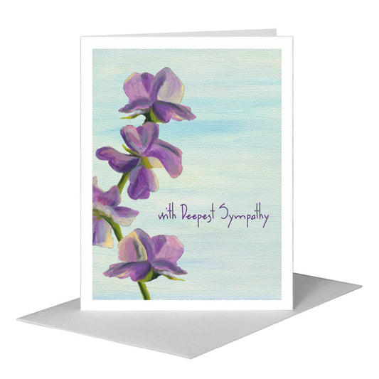 Sweet Pea, Greeting Card (#7147C) A2 Card Front, www.printedcanvas.com