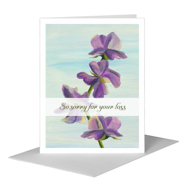 Sweet Pea, Greeting Card (#7147E) A2 Card Front, www.printedcanvas.com