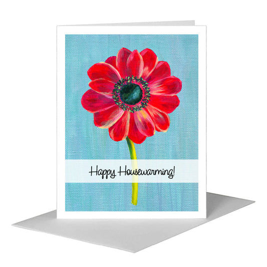 Anemone Magenta, Greeting Card (#7149EA) A2 Card Front, www.printedcanvas.com