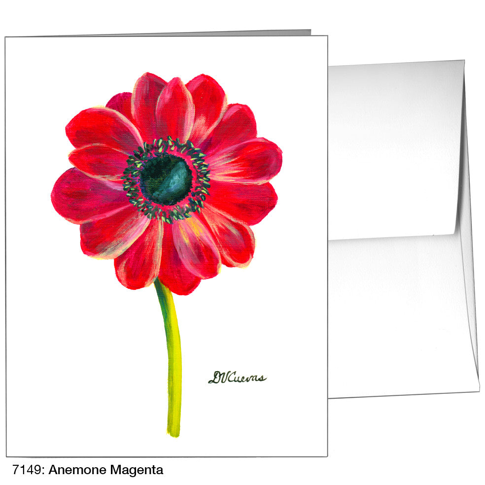 Anemone Magenta, Greeting Card (7149), A2, printedcanvas.com