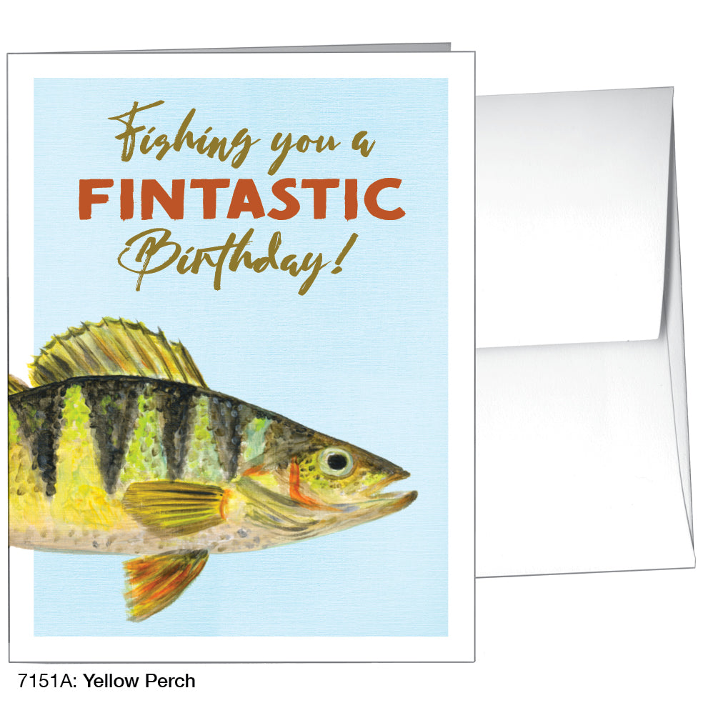 Yellow Perch, Greeting Card (7151A), A2, printedcanvas.com