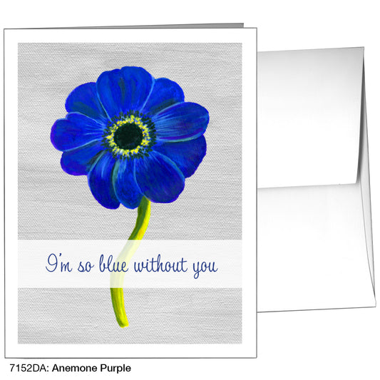 Anemone Purple, Greeting Card (7152DA)