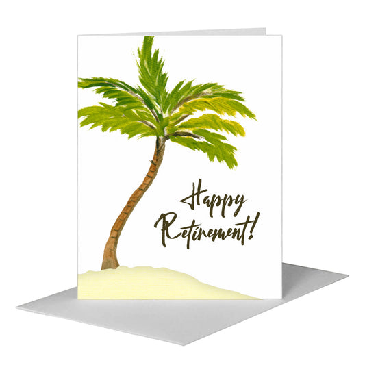 Palm Tree, Greeting Card (#7153A) A2 Card Front, www.printedcanvas.com