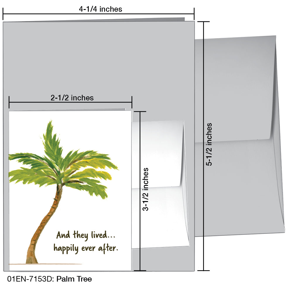 Palm Tree, Greeting Card (7153D)