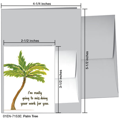 Palm Tree, Greeting Card (7153E)