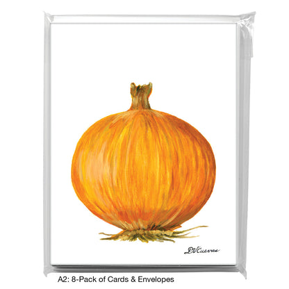 Yellow Onion, Greeting Card (7154), A2 8-Pack, printedcanvas.com