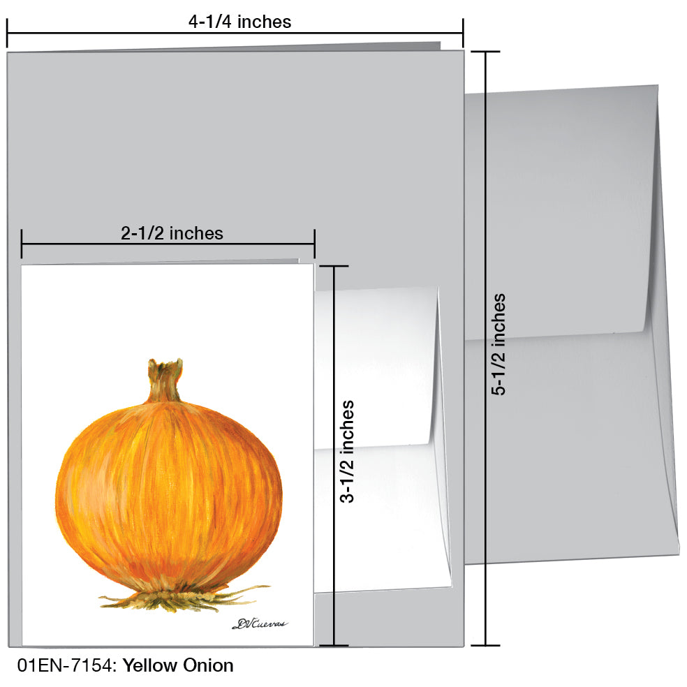 Yellow Onion, Greeting Card (7154), Enclosure, printedcanvas.com