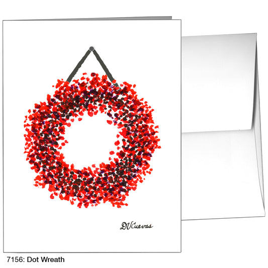 Dot Wreath, Greeting Card (7156A)