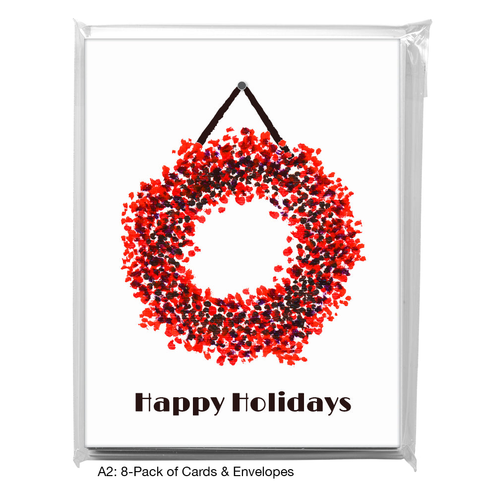 Dot Wreath, Greeting Card (7156H)