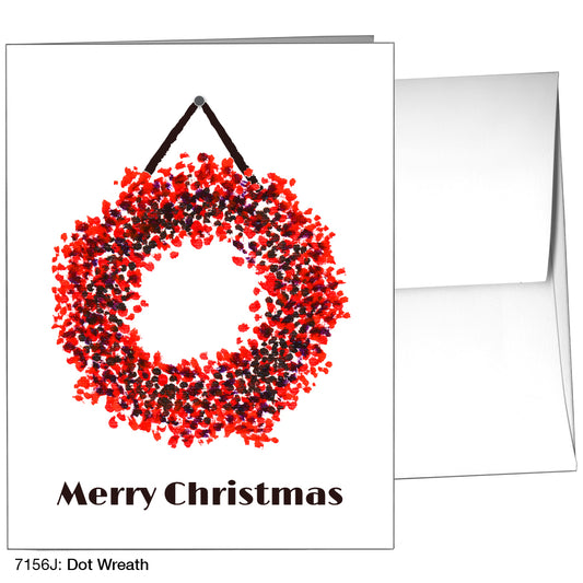 Dot Wreath, Greeting Card (7156J)
