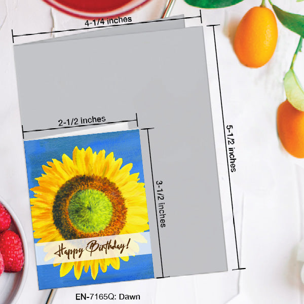 Dawn, Greeting Card (7165Q), Enclosure, www.printedcanvas.com