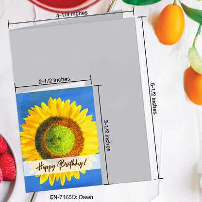 Dawn, Greeting Card (7165Q), Enclosure, www.printedcanvas.com