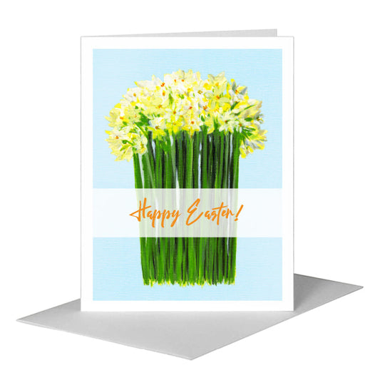 Narcissus, Greeting Card (#7168C) A2 Card Front, www.printedcanvas.com