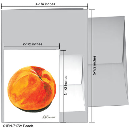 Peach, Greeting Card (7172), Enclosure, printedcanvas.com