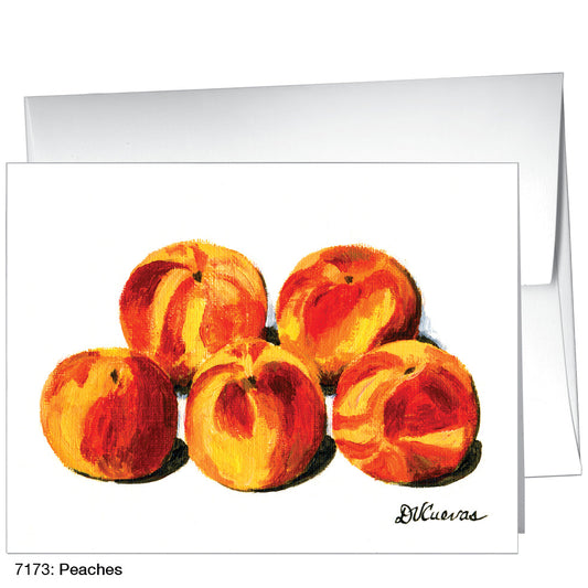 Peaches, Greeting Card (7173A), A2 Card Front, www.printedcanvas.com
