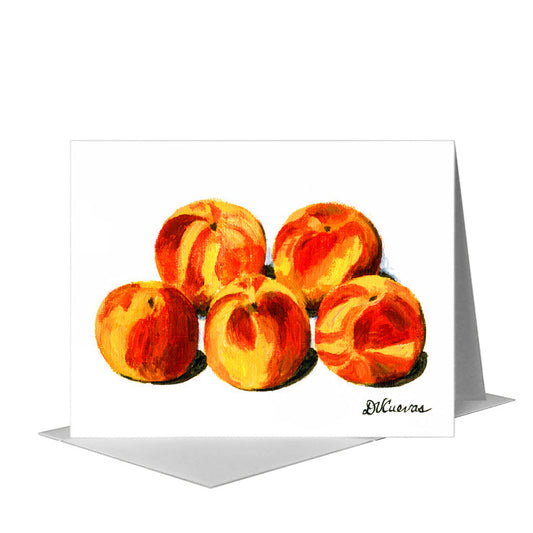 Peaches, Greeting Card (#7173A) A2 Card Front, www.printedcanvas.com