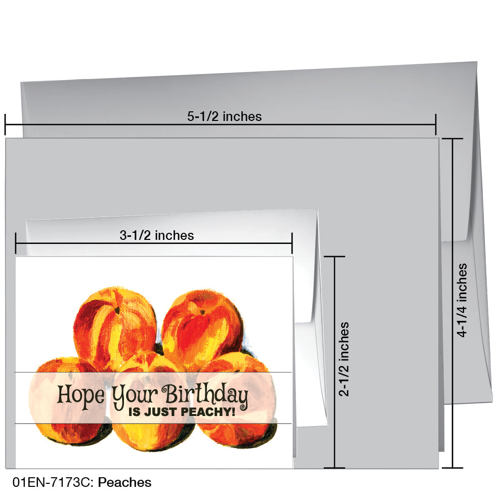 Peaches, Greeting Card (7173C)
