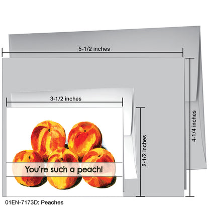 Peaches, Greeting Card (7173D)