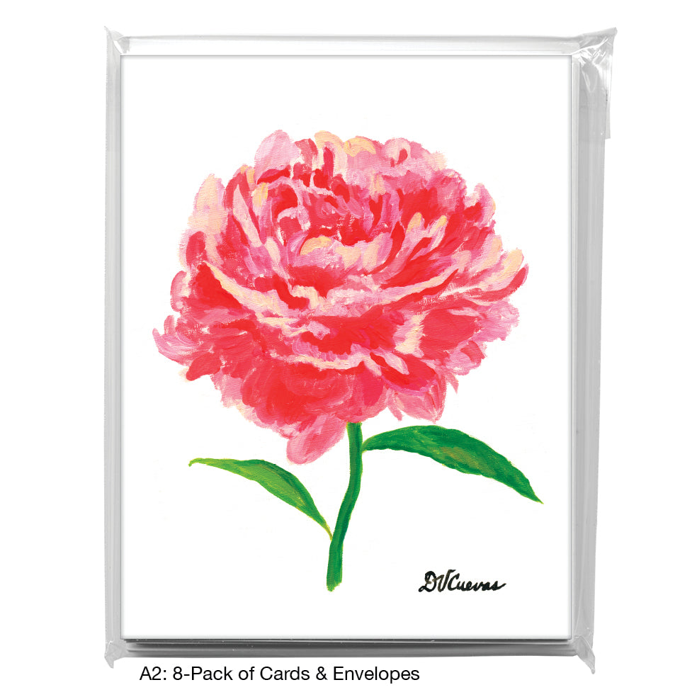 Peony, Greeting Card (7174), A2 8-Pack, printedcanvas.com