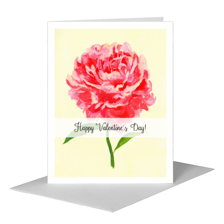 Peony, Greeting Card (#7174F), A2 Card Front, www.printedcanvas.com
