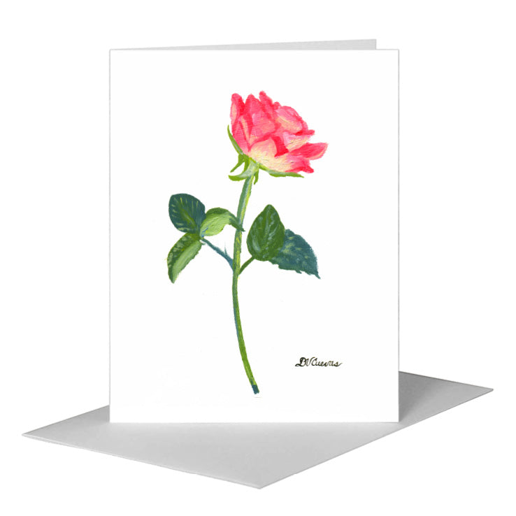 Rosa 'Aqua', Greeting Card (#7176A) A2 Card Front, www.printedcanvas.com