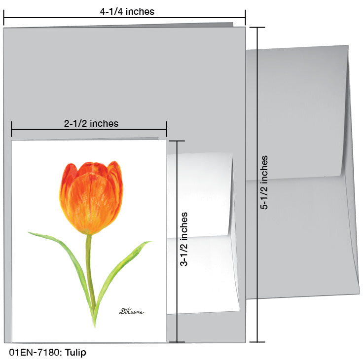 Tulip, Greeting Card (7180A)