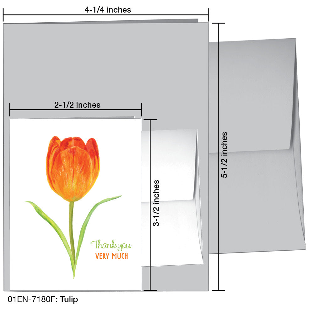 Tulip, Greeting Card (7180F)