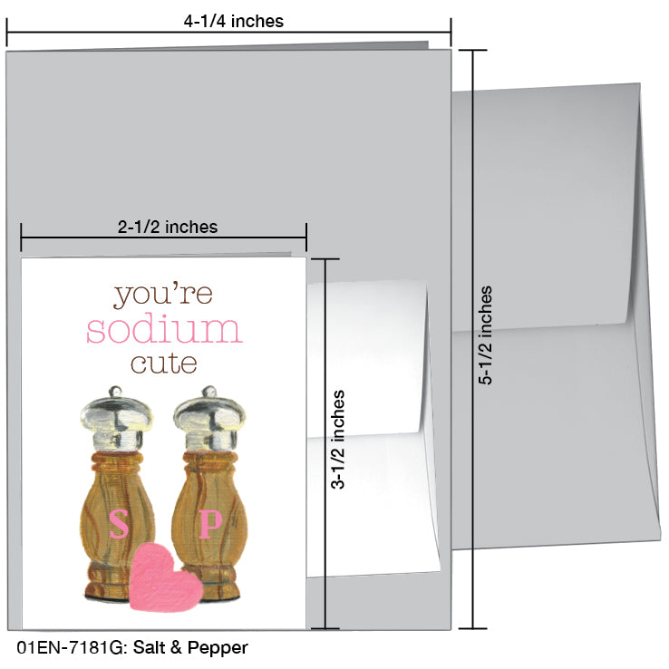 Salt & Pepper, Greeting Card (7181G), Enclosure, www.printedcanvas.com