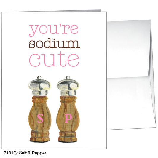Salt & Pepper, Greeting Card (7181G) - Printed Canvas
