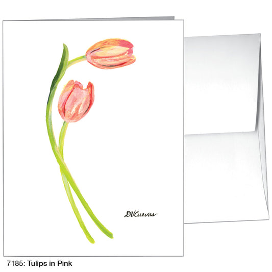 Tulips In Pink, Greeting Card (7185), A2, printedcanvas.com