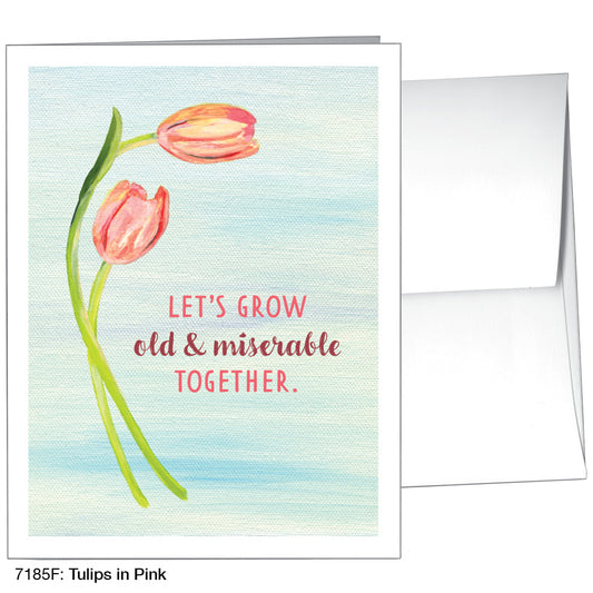 Tulips In Pink, Greeting Card (7185F)