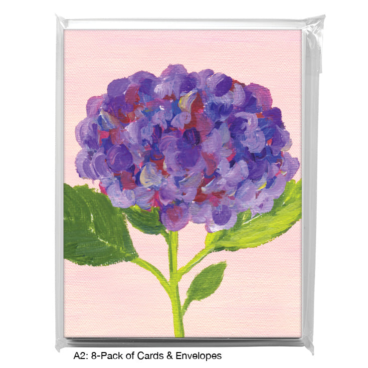 Hydrangea Macrophylla, Greeting Card (7186H), A2 Card 8-Pack, www.printedcanvas.com