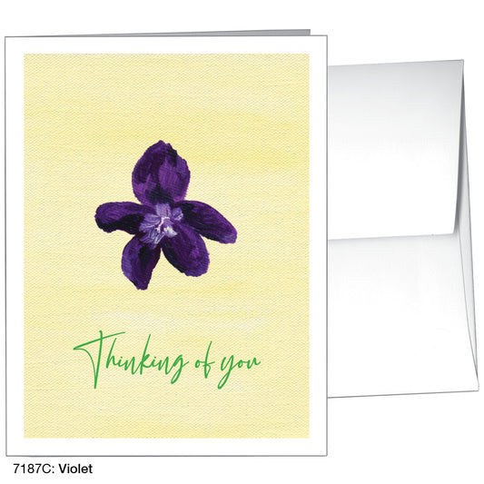 Violet, Greeting Card (7187C)