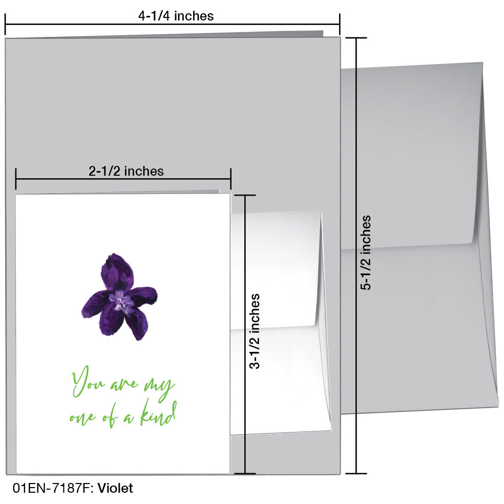 Violet, Greeting Card (7187F)