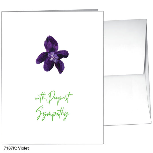 Violet, Greeting Card (7187K)
