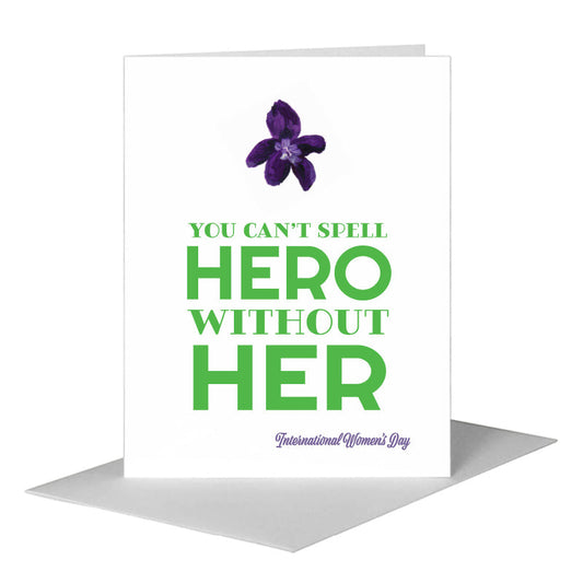 Violet, Greeting Card (#7187Q) A2 Card Front, www.printedcanvas.com