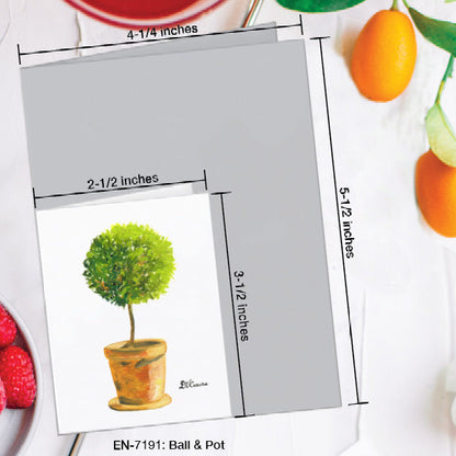 Ball & Pot, Greeting Card (7191A), Enclosure Card, www.printedcanvas.com