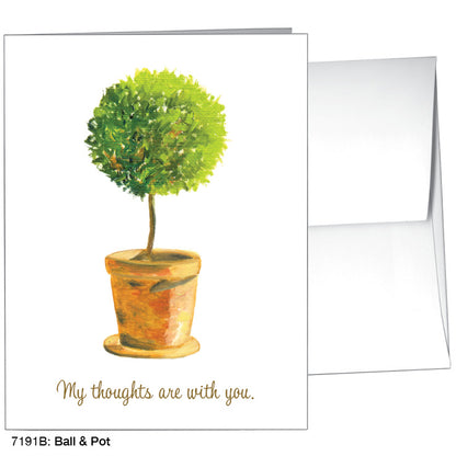Ball & Pot, Greeting Card (7191B), A2 Card, www.printedcanvas.com