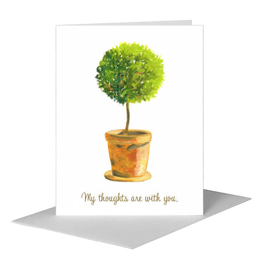 Ball & Pot, Greeting Card (#7191B) A2 Card Front, www.printedcanvas.com