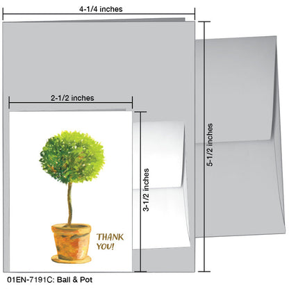Ball & Pot, Greeting Card (7191C), Enclosure, printedcanvas.com
