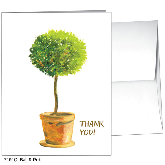 Ball & Pot, Greeting Card (7191C), A2, printedcanvas.com