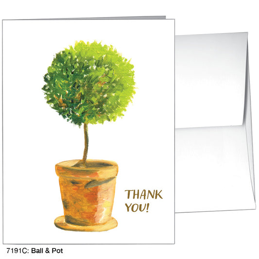 Ball & Pot, Greeting Card (7191C), A2 Card Front, www.printedcanvas.com