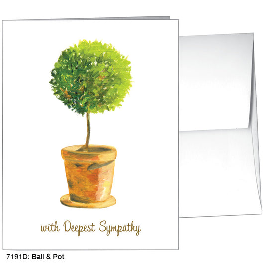 Ball & Pot, Greeting Card (7191D), A2 Card Front, www.printedcanvas.com