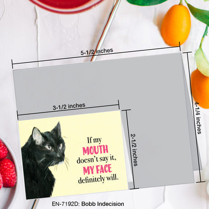 Bobb Indecision, Greeting Card (7192D), Enclosure, www.printedcanvas.com
