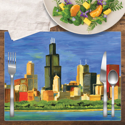 Chicago Skyline, Vinyl Coaster (CST-7196A)