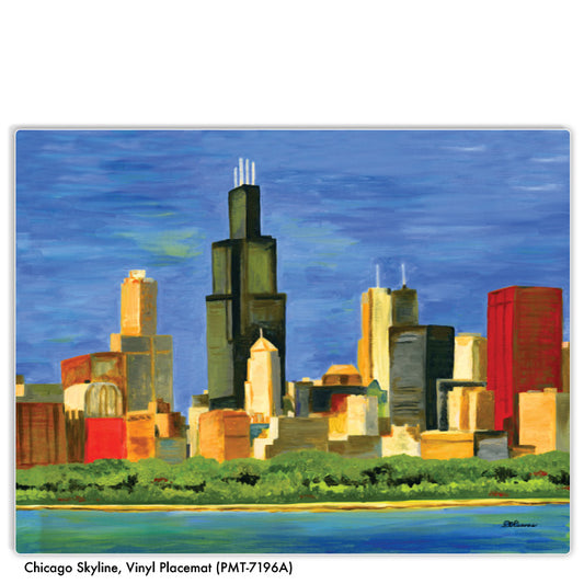 Chicago Skyline, Vinyl Coaster (CST-7196A)