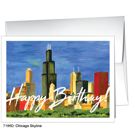 Chicago Skyline, Greeting Card (7196D), A2, printedcanvas.com