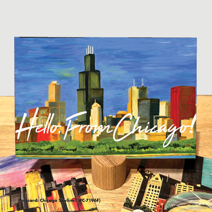 Chicago Skyline, Postcard (PC-7196F)