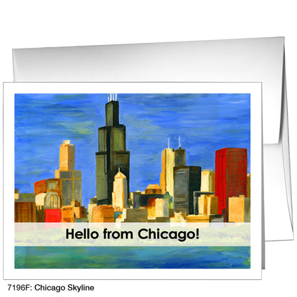 Chicago Skyline, Greeting Card (7196F)