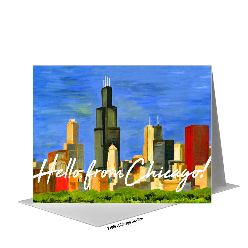 Chicago Skyline, Greeting Card (#7196F)